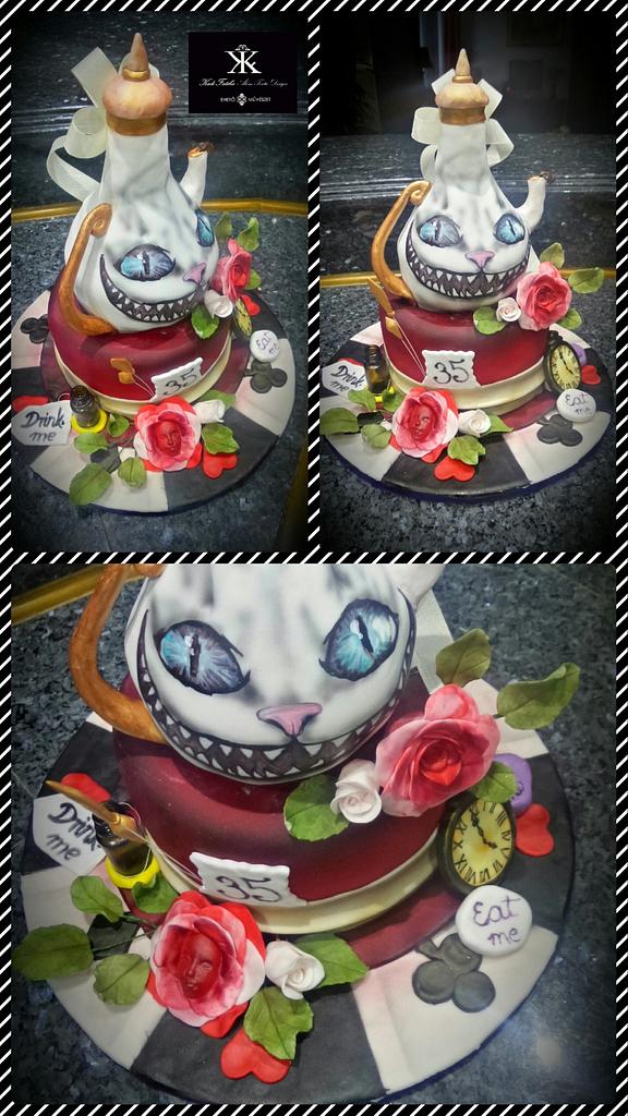 Alice in wonderland - Cake by Fatiha Kadi - CakesDecor