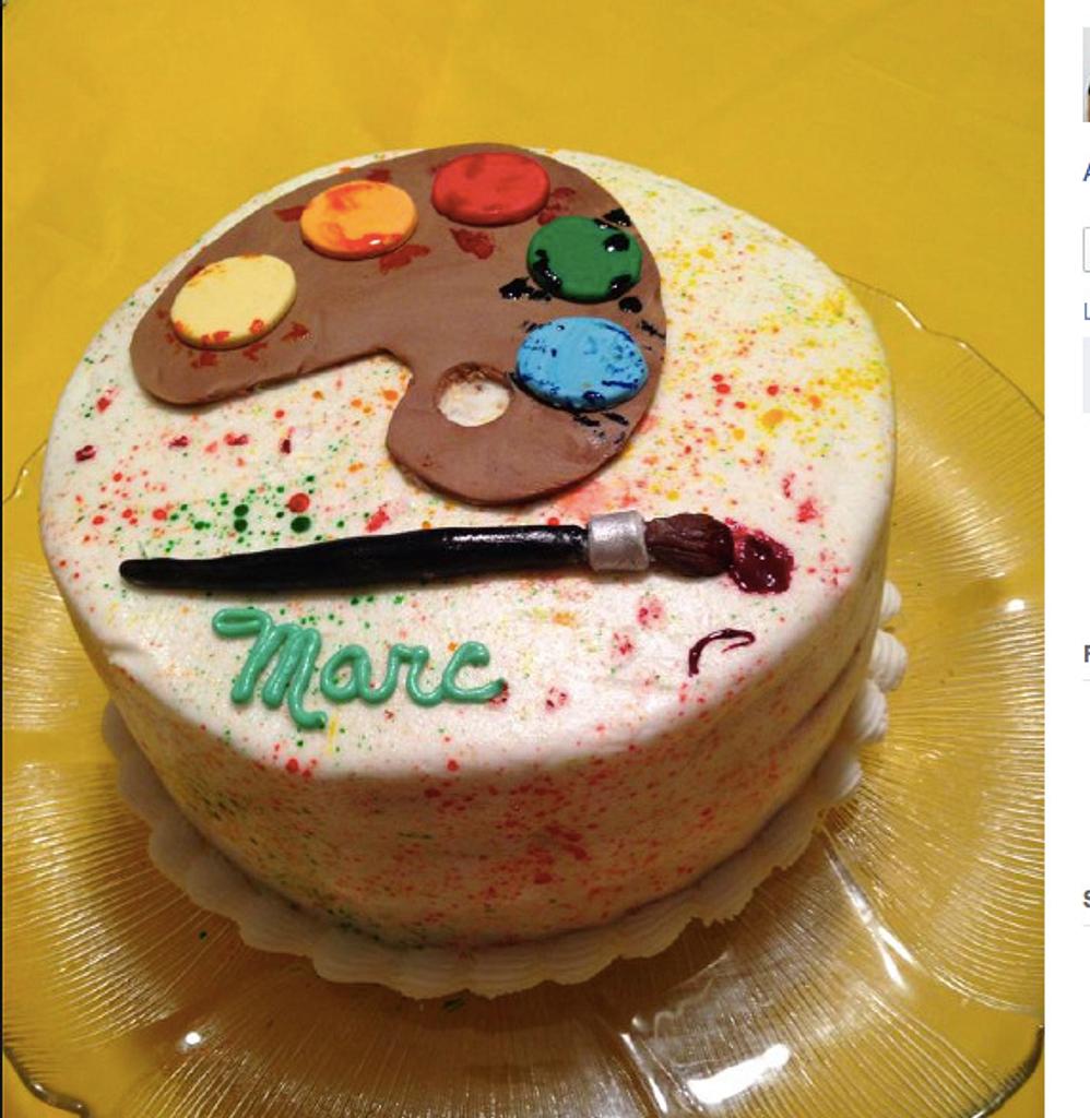 How to Make the Easiest Art Palette Cake