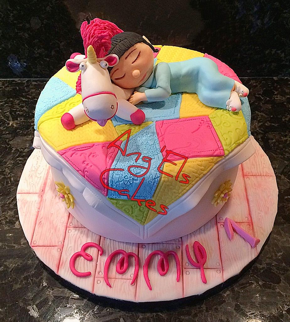 Cake tag: despicable me pixar disney agnes margot edith - CakesDecor