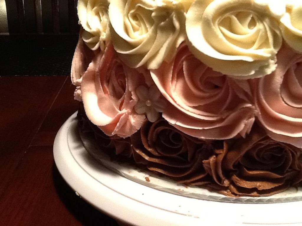 Neapolitan Rosette Cake Cake By Jessica Cakesdecor