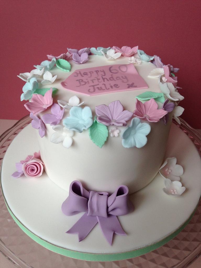simple cake designs with flowers