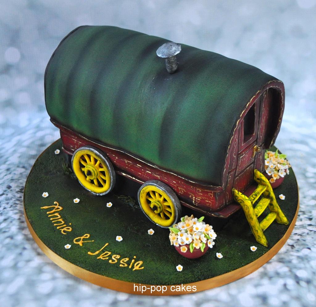 Gypsy caravan wedding cake Cake by Lesley Marshall cake CakesDecor