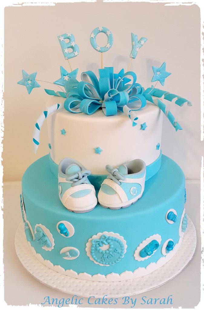 Baby shower its deals a boy cake