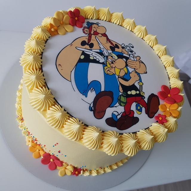 Asterix & Obelix | Cake, Cartoon cake, Cake design