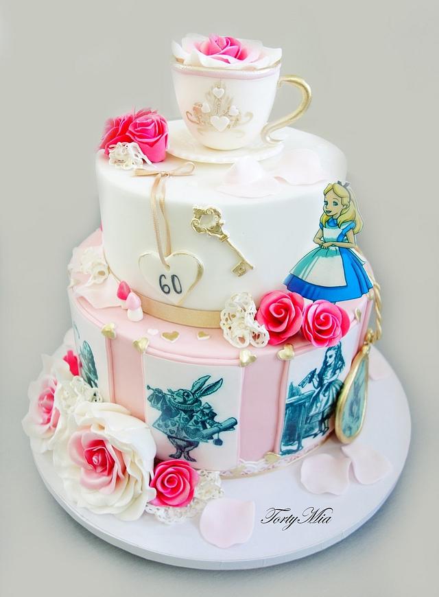 Alica in wonderland - Decorated Cake by TortyMia - CakesDecor