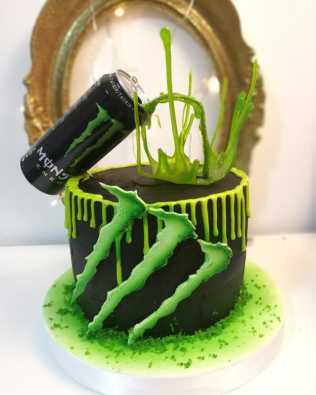 Monster Drink Cake Decorated Cake By AzraTorte CakesDecor