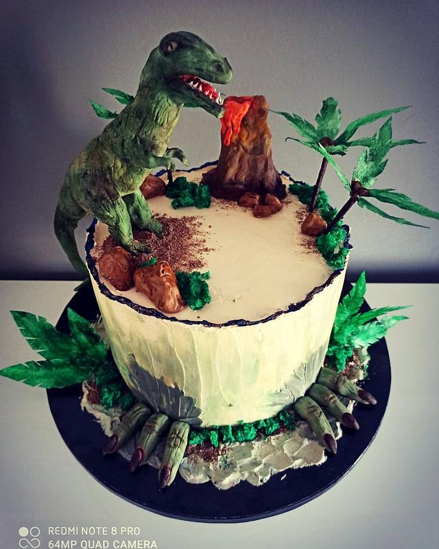 Dinosaur cake - Decorated Cake by Cakes_bytea - CakesDecor