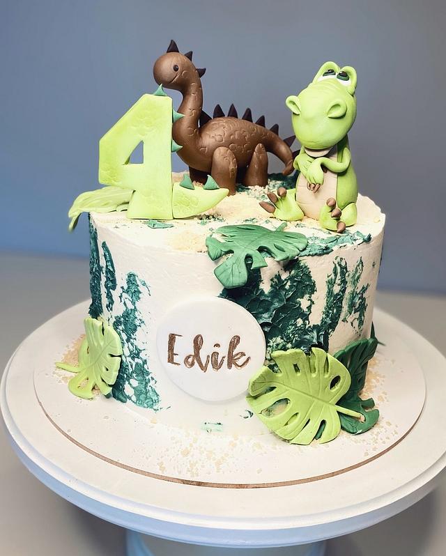 Dino cake - Decorated Cake by Dominikovo Dortičkovo - CakesDecor