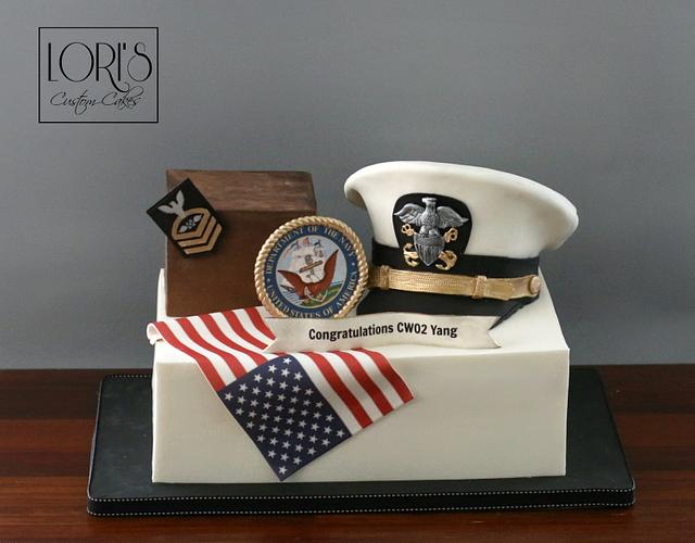 Navy pride - Decorated Cake by Lori Mahoney (Lori's - CakesDecor