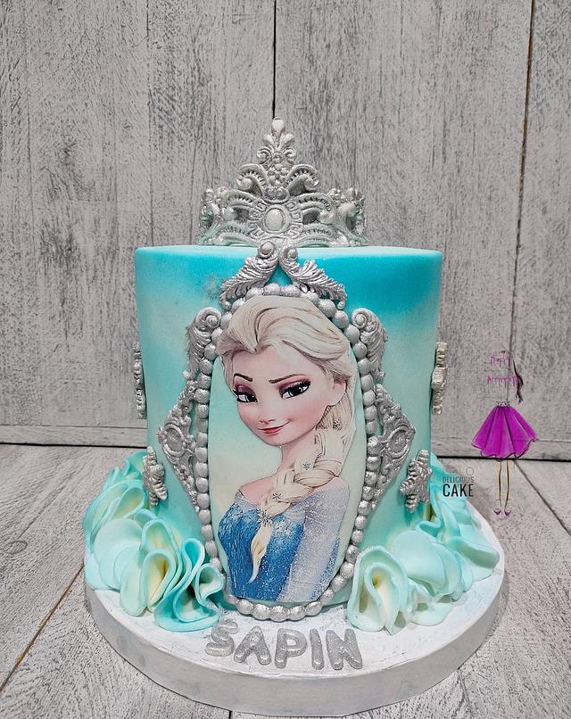 Frozen cake by lolodeliciouscake 💙 - Decorated Cake by - CakesDecor