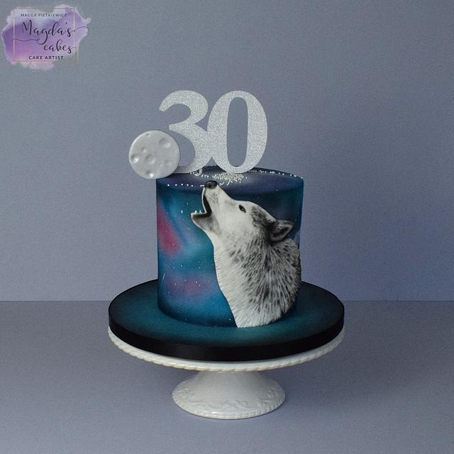 Wolf - Decorated Cake by Magda's Cakes (Magda - CakesDecor