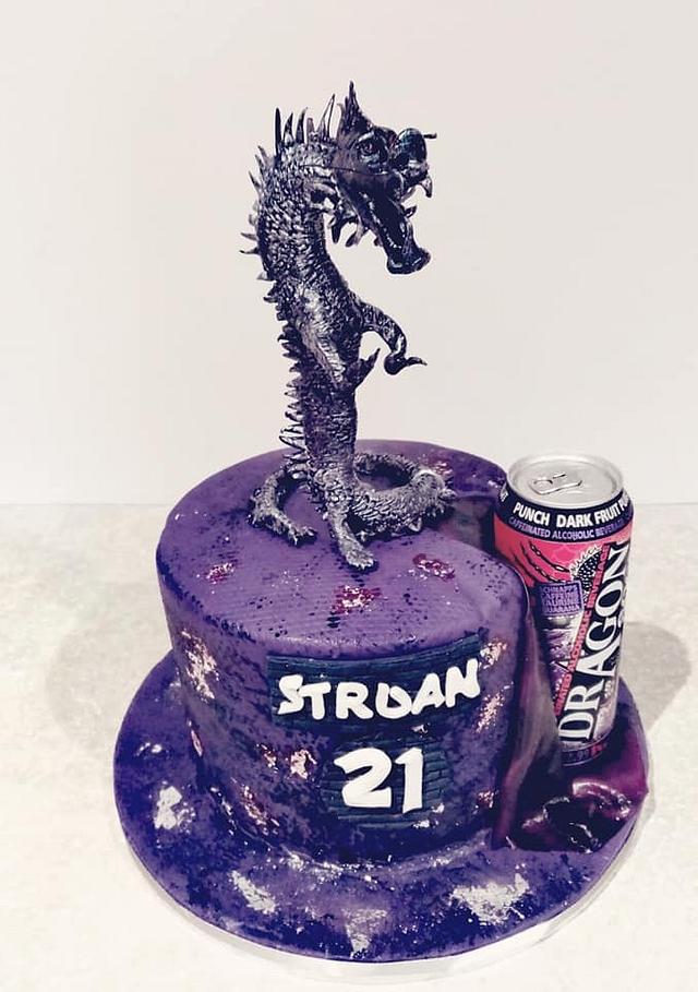 Dragon Soop cake Decorated Cake by Pam41 CakesDecor