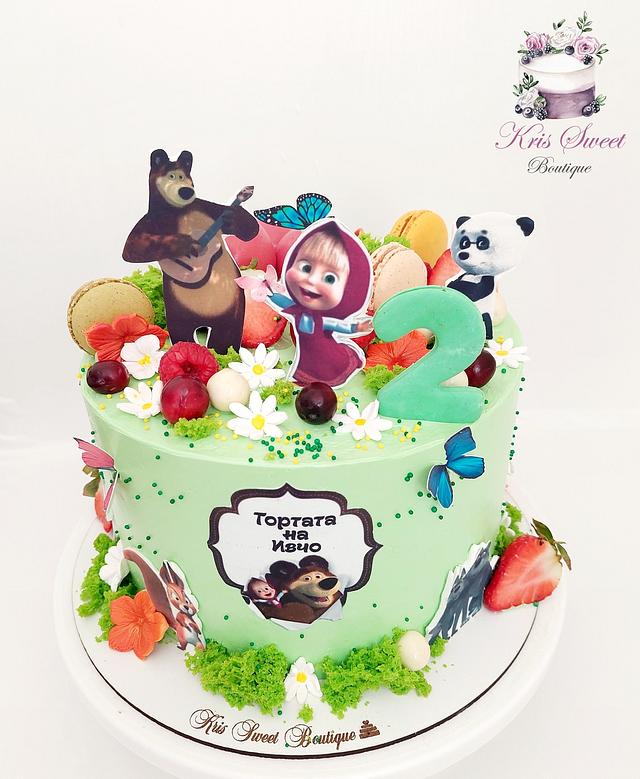 Masha And The Bear Decorated Cake By Kristina Mineva Cakesdecor 9250