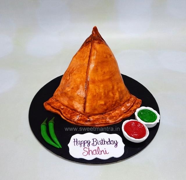 Samosa lover cake Decorated Cake by Sweet Mantra CakesDecor