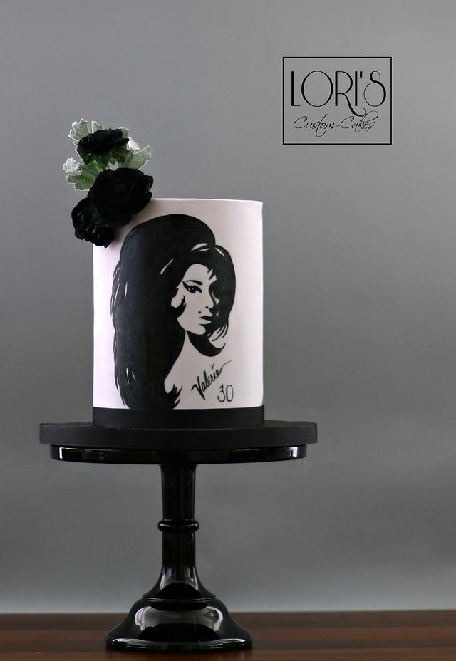 Amy Winehouse Decorated Cake by Lori Mahoney (Lori