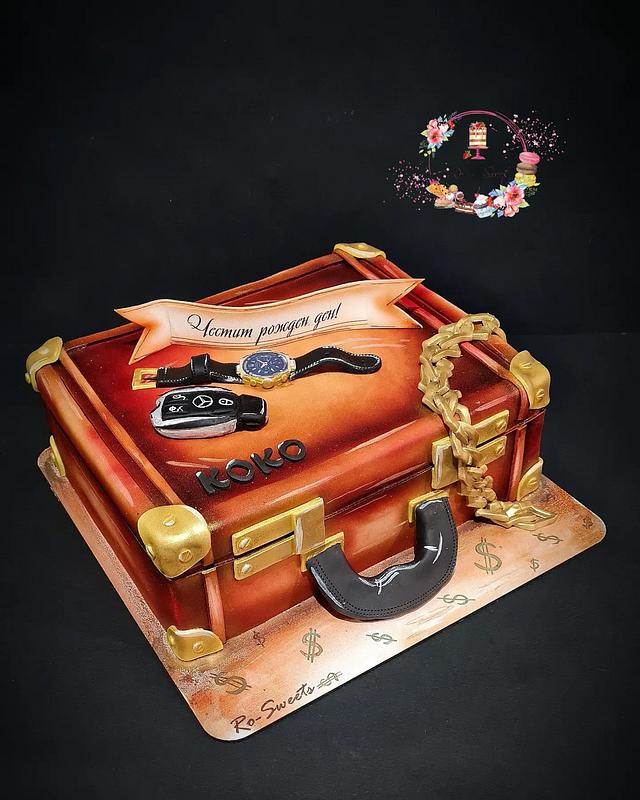 Briefcase 💼 cake 🎂 Decorated Cake by Rositsa Aleksieva CakesDecor