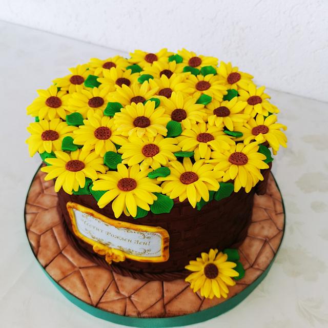 Торта слънчогледи!!! - Decorated Cake by CakeBI9 - CakesDecor