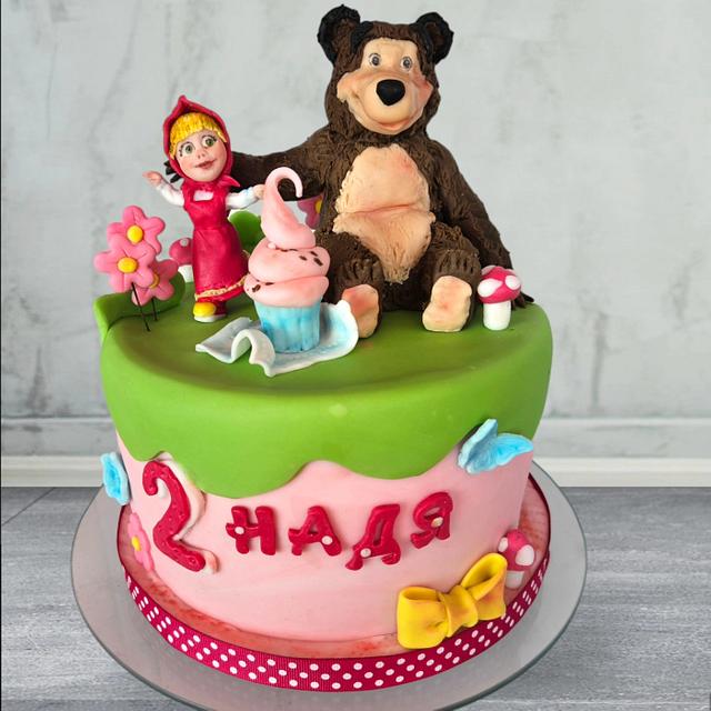 Masha and the bear - Decorated Cake by Desislavako - CakesDecor