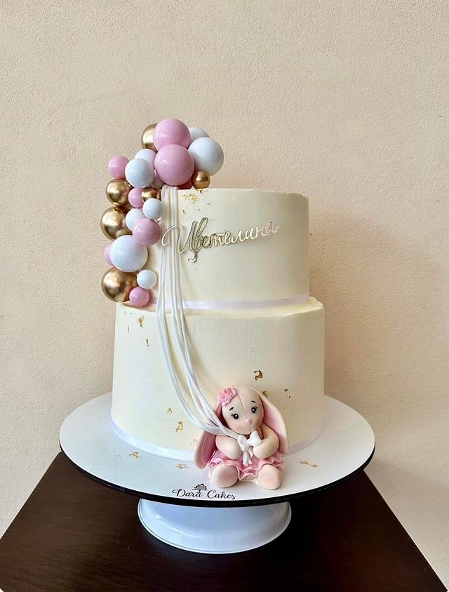 Christening cake - Decorated Cake by DaraCakes - CakesDecor