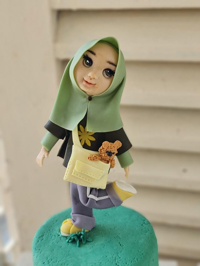 Sugar Doll Decorated Cake by Ms. V CakesDecor