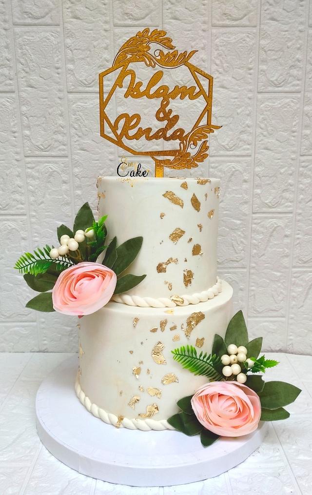 Engagement cake - Decorated Cake by emycakesdamnhor - CakesDecor