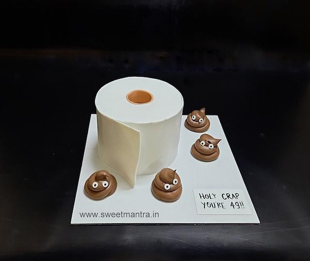 Toilet paper roll cake Decorated Cake by Sweet Mantra CakesDecor