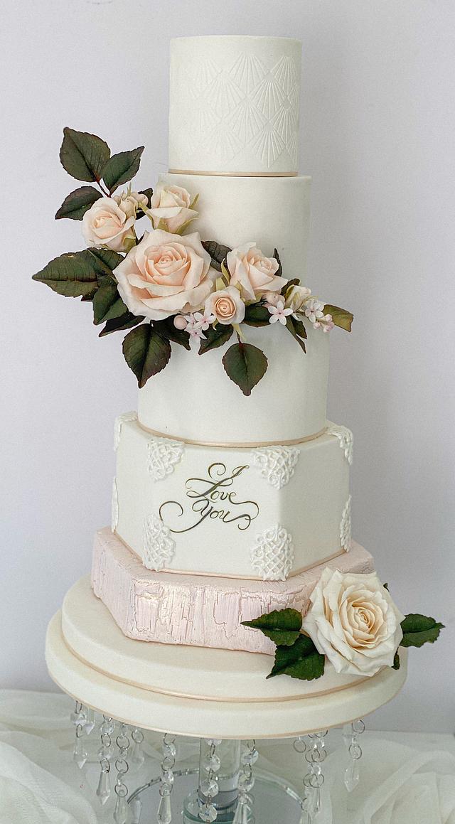 Pastel de Bodas - Decorated Cake by Griselda de Pedro - CakesDecor