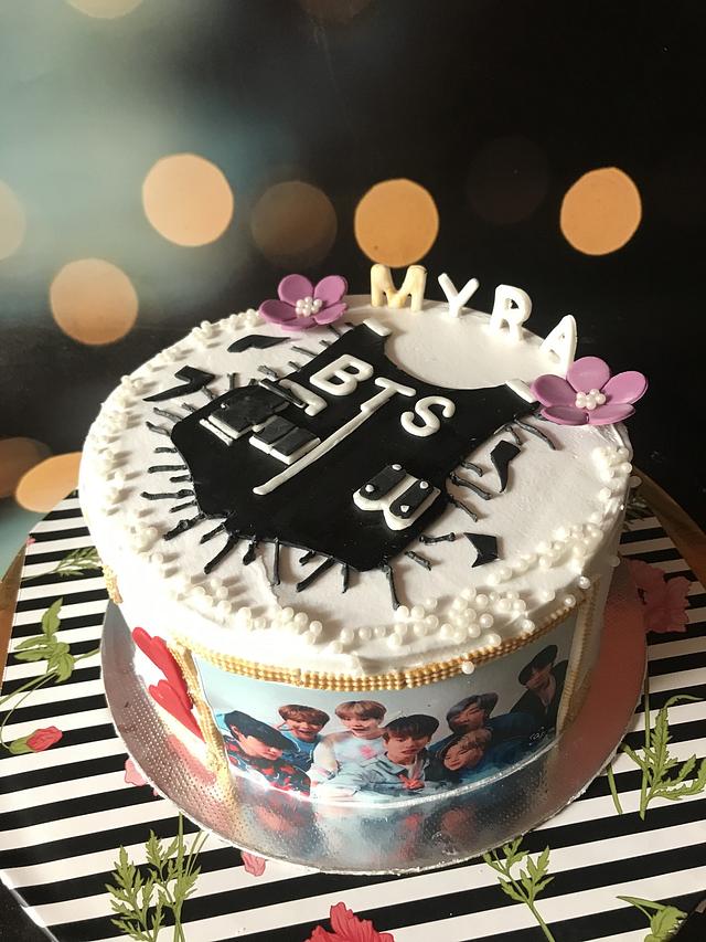 BTS theme cake - Cake by TheBakersGallery - CakesDecor