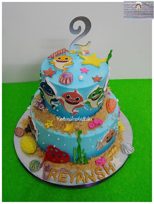 Baby Shark Theme Cake Cake By Rohini Punjabi Cakesdecor