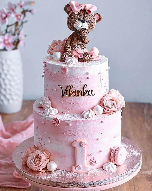 Teddy Bear Cake Decorated Cake By Cakes Julia CakesDecor