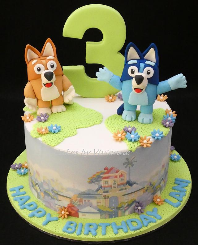 Bluey cake decorated cake by cakes by vivienne cakesdecor