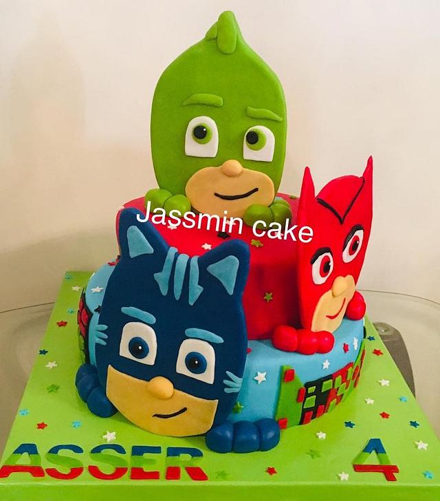 pj masks cake - cakejassmin cake in egypt - cakesdecor