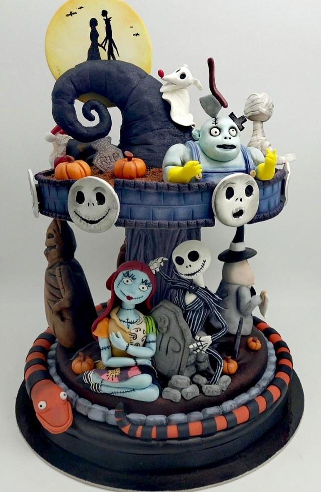 Nightmare before christmas cake - Decorated Cake by - CakesDecor