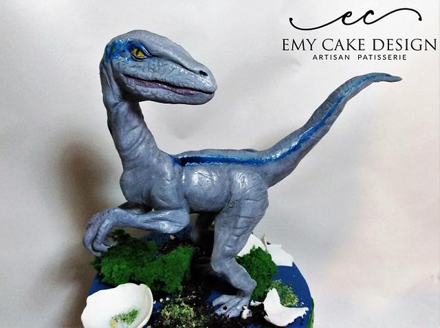 Jurassic World Cake Velociraptor Blue Cake By Cakesdecor