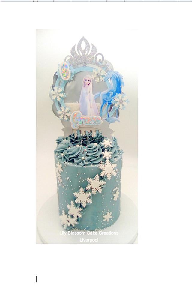 Elsa Frozen Birthday Cake Decorated Cake By Lily Cakesdecor 5615