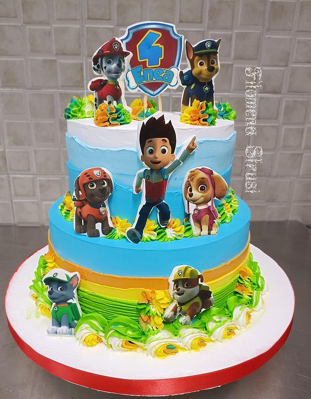 Paw Patrol whippingcream cake - Decorated Cake by - CakesDecor