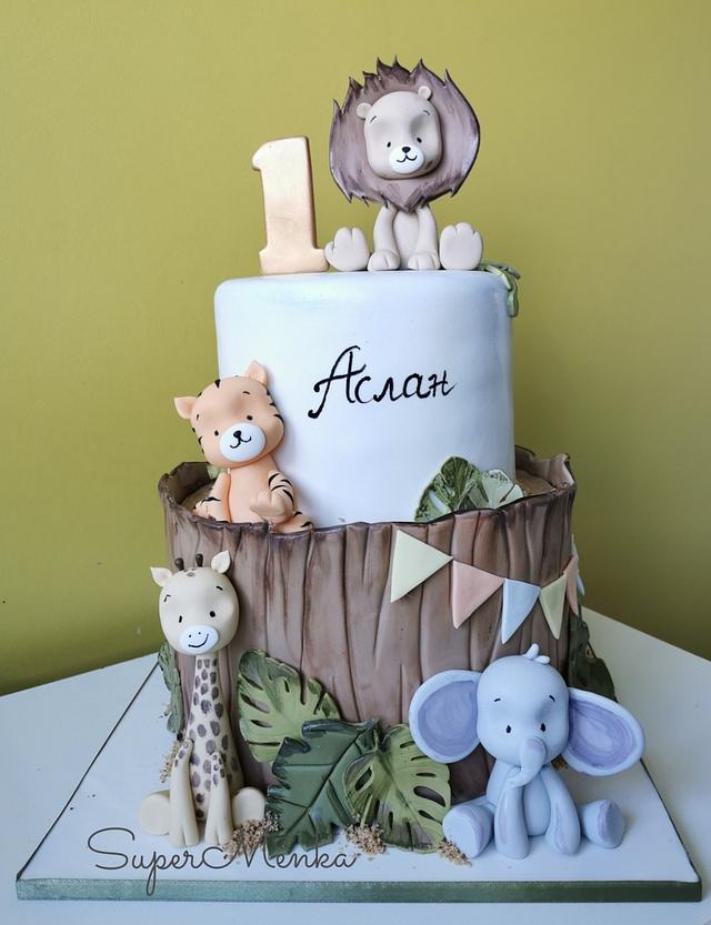 Jungle cake - Decorated Cake by Stamena Dobrudzelieva - CakesDecor