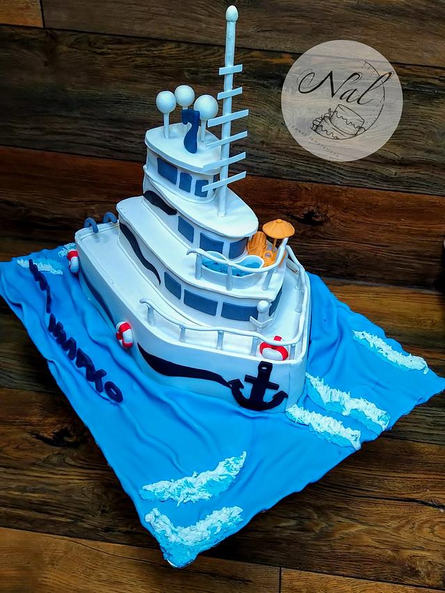 Yacht - Decorated Cake by Nal - CakesDecor