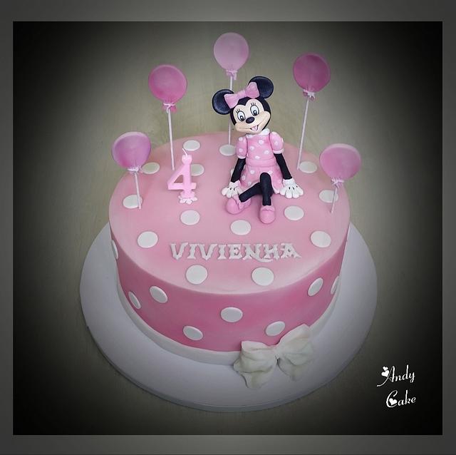 Minnie Mouse Birthday Cake Cake By Andycake Cakesdecor