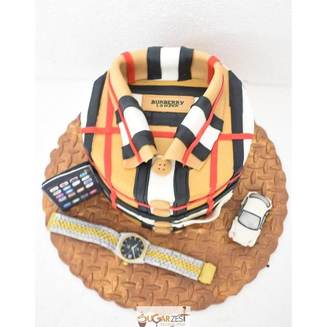 Burberry shirt cake - Decorated Cake by Sugarzest - CakesDecor