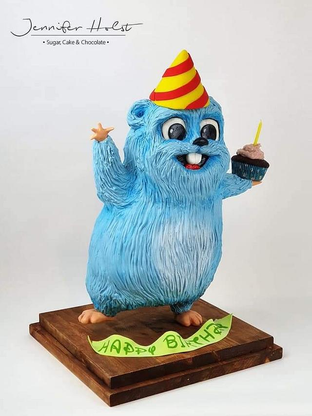 Lemming 3D Birthday Cake