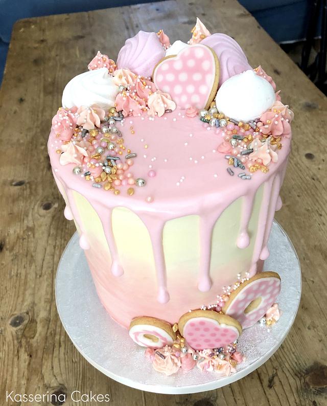 Ombré drip cake Decorated Cake by Kasserina Cakes CakesDecor