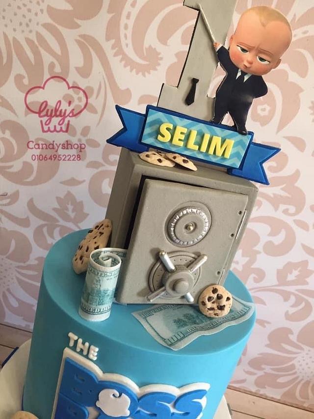 Boss Baby First Birthday 💙 - Cake by Maaly - CakesDecor