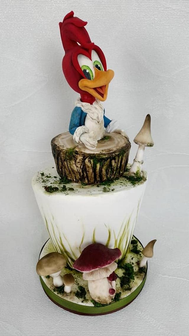 woody woodpecker cake topper