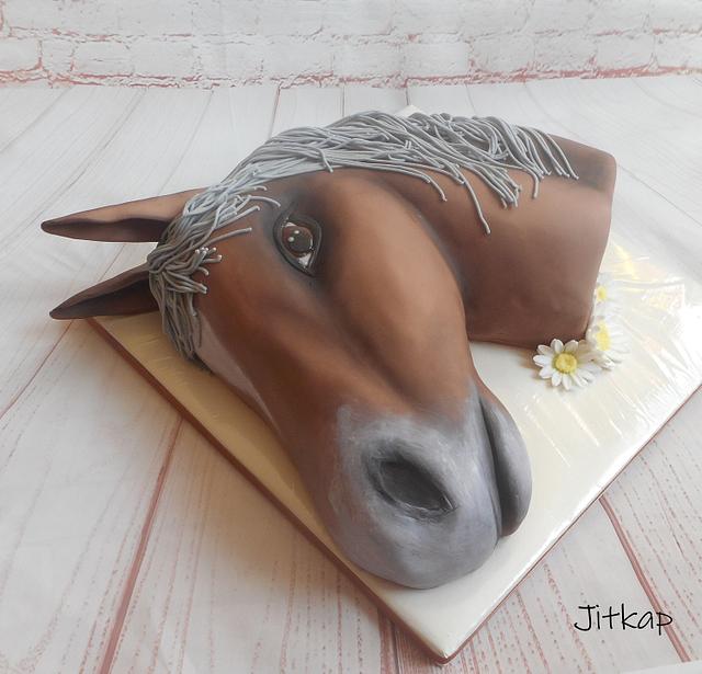 Horse head Decorated Cake by Jitkap CakesDecor
