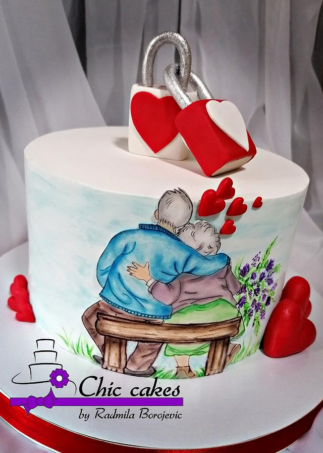 Cakeforever Love Decorated Cake By Radmila Cakesdecor 