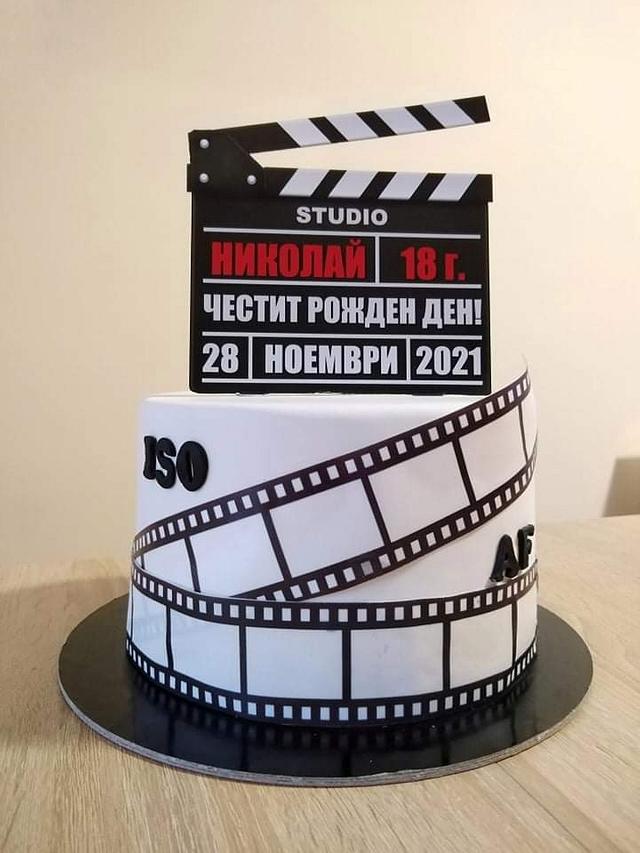 Film cake Decorated Cake by BoryanaKostadinova CakesDecor