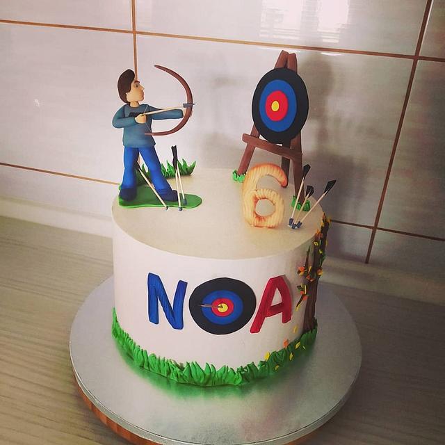 Harbor Cakes - Archery Themed Cake with matching inside... | Facebook