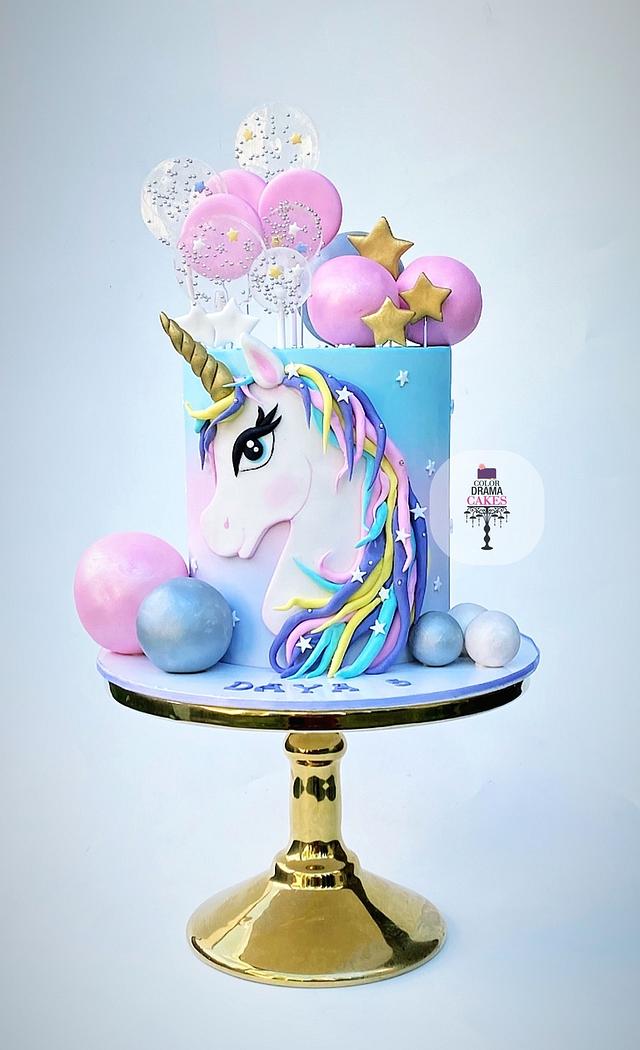 Unicorn Cake - Decorated Cake by Color Drama Cakes - CakesDecor