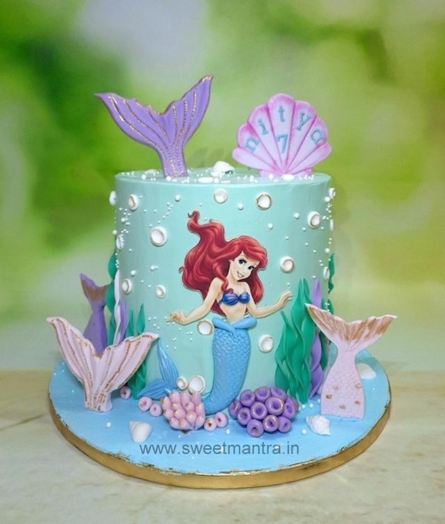 Mermaid Ariel cake - Decorated Cake by Sweet Mantra - - CakesDecor